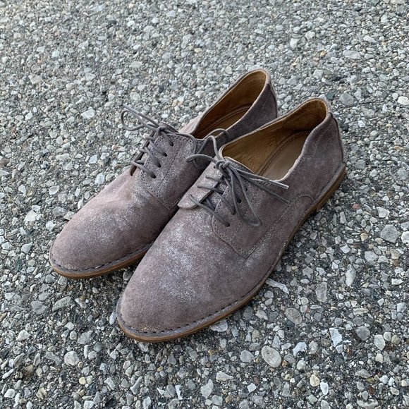 HS Trask Shoes Hs Trask Womens Brown Shimmery Metallic Oxfords